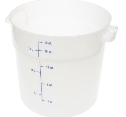 Photo 1 of 1097802 - StorPlus™ Round Food Storage Container 18 Quart - White
