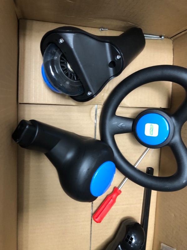 Photo 2 of **PARTS ONLY**
Electric Wiggle Car Ride On Toy, ANPABO 2 in 1 Wiggle Car Blue