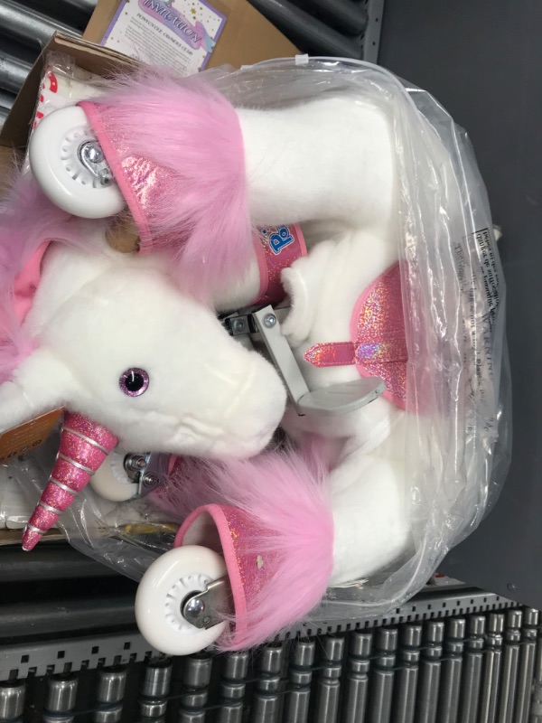 Photo 3 of ***** UNABLE TO TEST **** DAMAGED LEG *****FOR PARTS ONLY ***PonyCycle Ride On Unicorn Toys with Brake for Girls Giddy up Riding Pony Cycle (Pink, Size 3 for Age 3-5) Pink Size 3 for Age 3-5