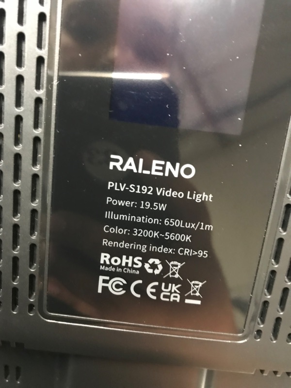 Photo 3 of RALENO 2 Packs LED Video Light and 75inches Stand Lighting Kit Include: 3200K-5600K CRI95+ Built-in Battery with 1 Handbag 2 Light Stands for Gaming,Streaming,Youtube,Web Conference,Studio Photography 192LEDS