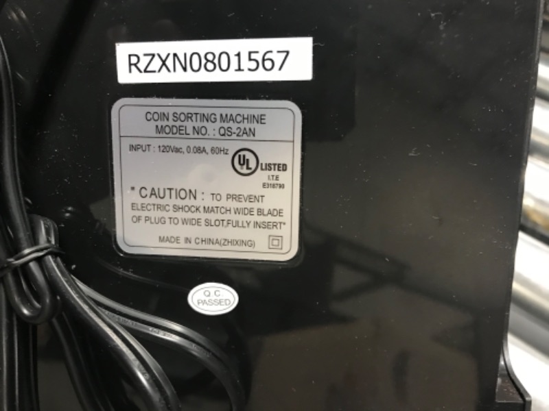Photo 2 of ***DOES NOT POWER ON *****
Royal Sovereign Electric Coin Sorter, Patented Anti-Jam Technology, 1 Row of Coin Counting (QS-2AN)