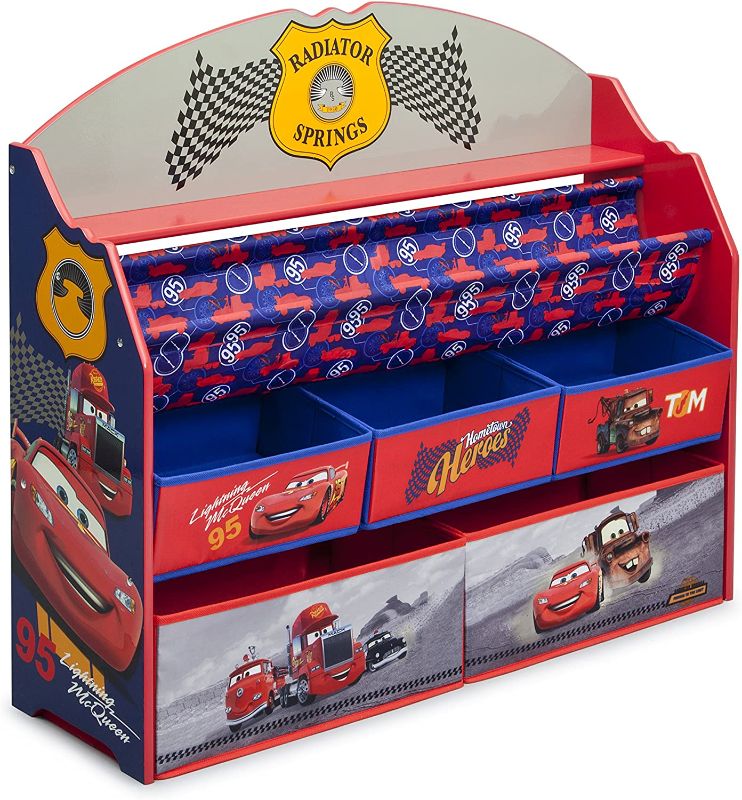 Photo 1 of Delta Children Deluxe Book & Toy Organizer, Disney/Pixar Cars
