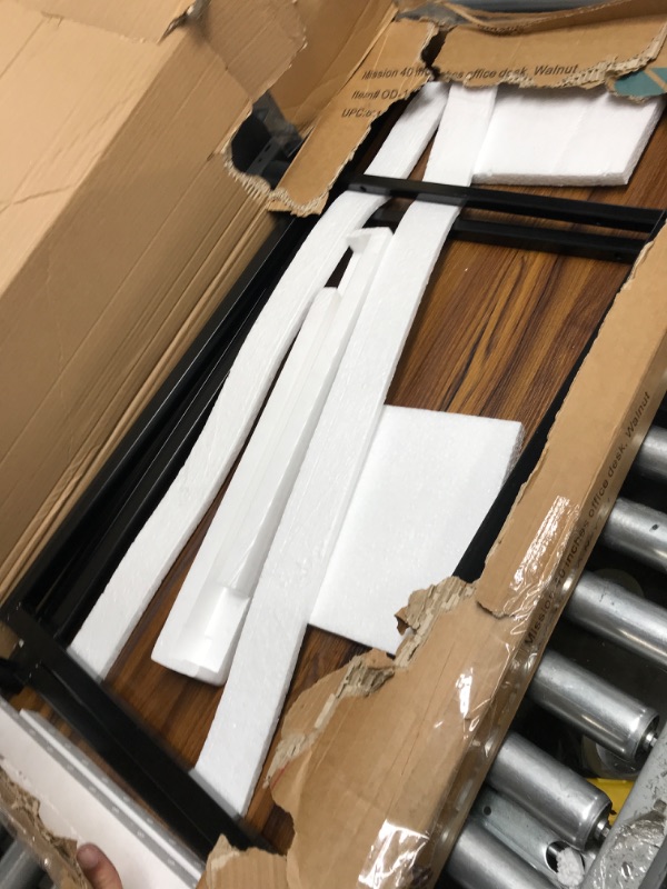 Photo 1 of SHW Home Office 40-Inch Computer Desk, Walnut 40-Inch Walnut