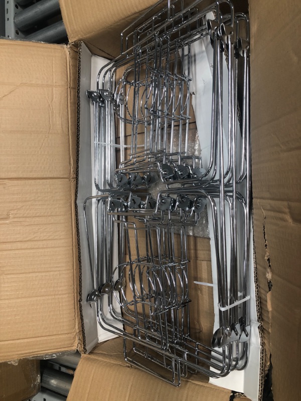 Photo 2 of 6 Pack Buffet Wire Rack Folding Chafing Stand Chrome Frame Serving Trays Food Warmer | Easy Foldable Collapsible for Storage & Reuse for Home Party, Wedding and Birthday Party Event Catering Supplies