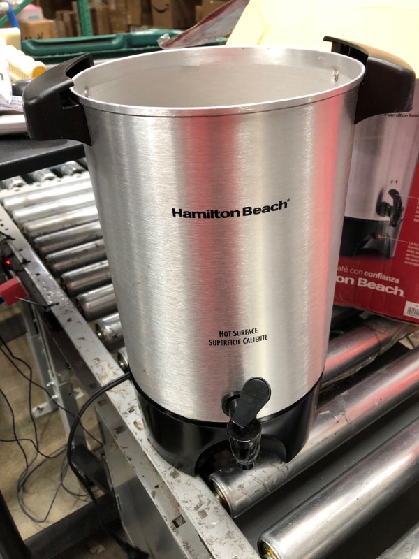 Photo 2 of ***PARTS ONLT****
Hamilton Beach 45 Cup Coffee Urn and Hot Beverage Dispenser, Silver 45 Cup Silver040094405152
