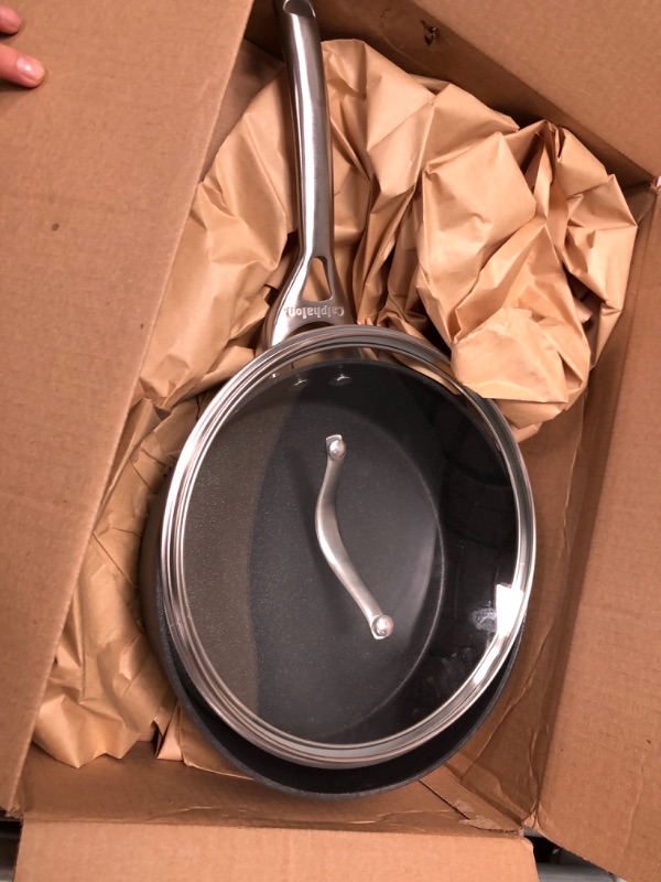 Photo 1 of Calphalon Contemporary Nonstick 3-Quart Saute with Glass Lid * SEE NOTES