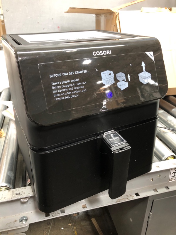 Photo 2 of COSORI Pro II Air Fryer Oven Combo, 5.8QT Max Xl Large Cooker with 12 One-Touch Savable Custom Functions, Cookbook and Online Recipes, Nonstick and Dishwasher-Safe Detachable Square Basket Pro ? BLACK