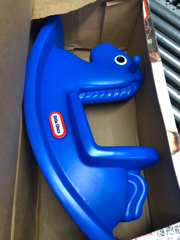 Photo 1 of Little Tikes Rocking Horse Blue, 33.00 L x 10.00 W x 17.50 H Inches