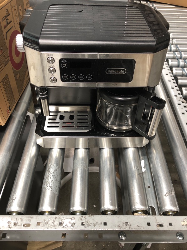 Photo 2 of ***ITEM MISSING PIECES****
De'Longhi All-in-One Combination Coffee Maker & Espresso Machine + Advanced Adjustable Milk Frother for Cappuccino & Latte + Glass Coffee Pot 10-Cup, COM532M
