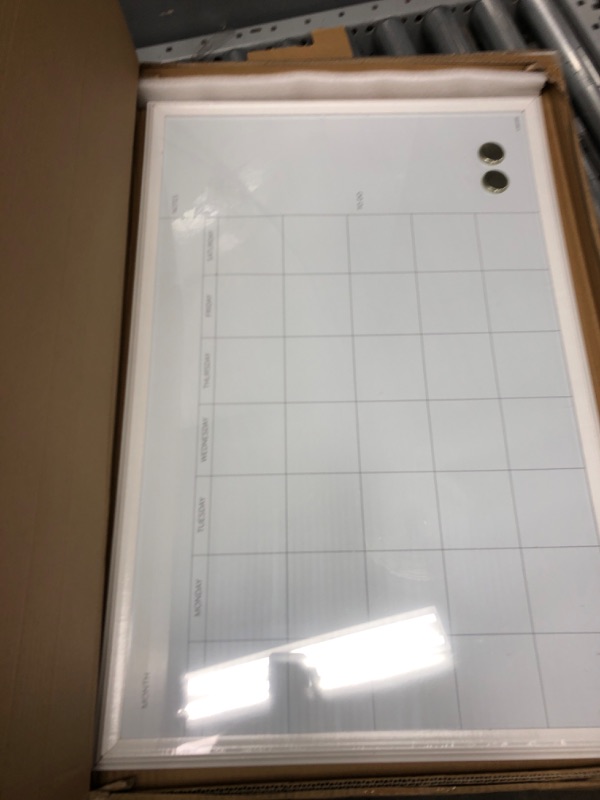 Photo 2 of U Brands Magnetic Dry Erase Board, 20 x 30 Inches, White Wood Frame (2071U00-01) 20'' x 30''