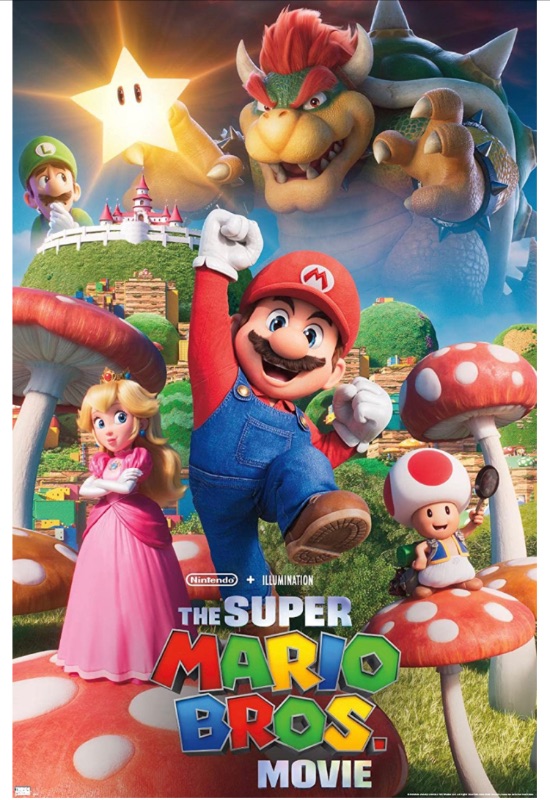 Photo 1 of ***Slight damage to frame due to shipping and handling.*** 
Trends International The Super Mario Bros. Movie - Mushroom Kingdom Key Art Wall Poster