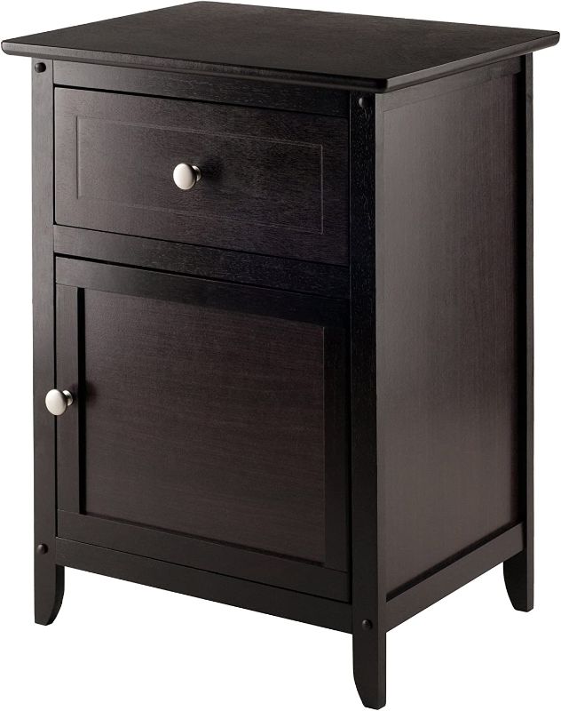 Photo 1 of *** MISSING HARDWARE *** *** PARTS ONLY *** Winsome Eugene Accent Table, 18.9 inches, Espresso & Wood Claire Accent Table, Black Espresso Eugene Accent Table + Wood Claire Accent Table