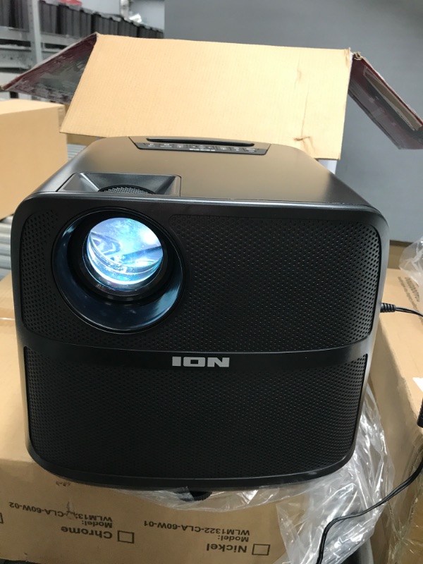 Photo 3 of ION Audio Projector Deluxe HD Battery/AC Powered 720p HD LED Bluetooth-Enabled Projector with Powerful Speaker