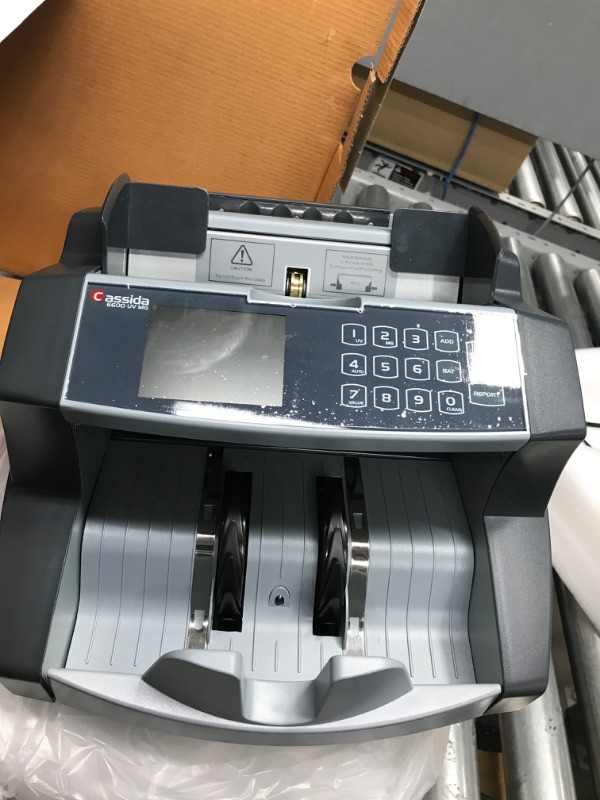 Photo 4 of Cassida 6600 UV/MG – USA Business Grade Money Counter with UV/MG/IR Counterfeit Detection – Top Loading Bill Counting Machine w/ ValuCount™, Add and Batch Modes – Fast Counting Speed 1,400 Notes/Min UV/MG Counterfeit Detection Machine