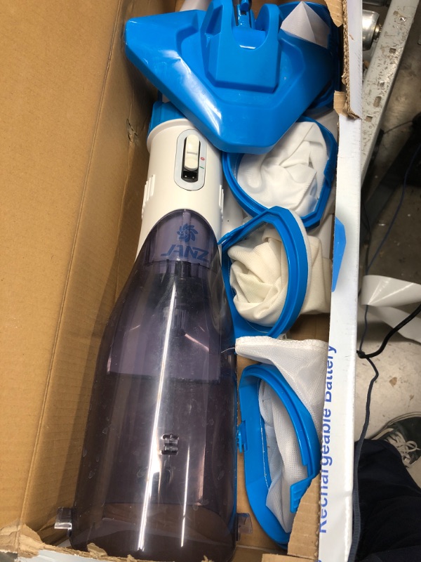 Photo 2 of **PARTS ONLY**
(2023 Upgraded) WYBOT Cordless Pool Vacuum with Telescopic Pole, Handheld Rechargeable Pool Cleaner for Deep Cleaning with 60 Mins Runtime, Powerful Suction, Ideal for Above Ground Pools/Spas/Hot Tubs
