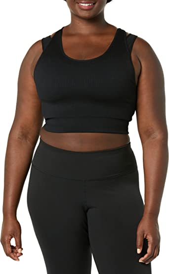 Photo 1 of Amazon Essentials Women's Active Seamless Double Layer Sports Bra- xlarge 
