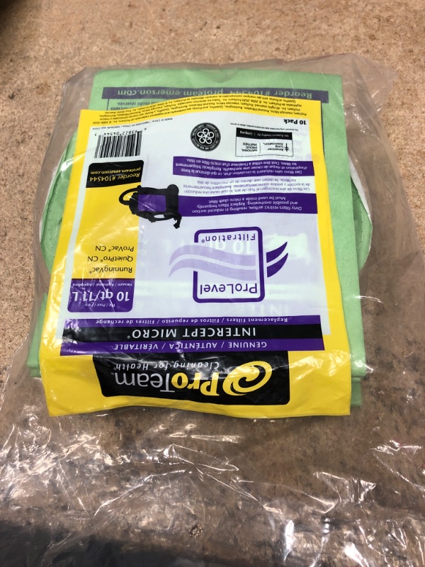 Photo 2 of 10 Commercial ProTeam 104544 Canister Vacuum Cleaner Bags Model ProClean, RunningVac, QuietPro CN HEPA, Sequoia