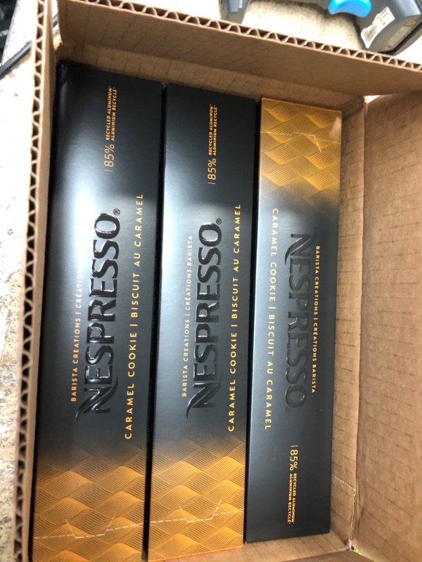 Photo 2 of **EXPIRES 11/2022** Nespresso Capsules VertuoLine, Caramel Cookie, Mild Roast Coffee, 30 Count Coffee Pods, Brews 7.77 Ounce (VERTUOLINE ONLY)