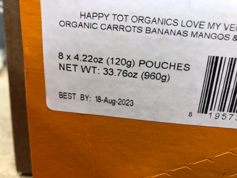 Photo 2 of **EXPIRES AUG2023** Happy Tots Love My Veggies Stage Toddler Food, Stage 4 - 4.22 oz pouch
