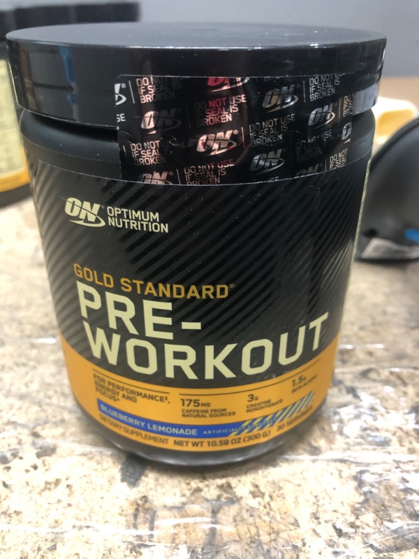 Photo 2 of ***EXP 03/2024*** Optimum Nutrition Gold Standard Pre-Workout, Vitamin D for Immune Support, with Creatine, Beta-Alanine, and Caffeine for Energy, Keto Friendly, Blueberry Lemonade, 30 Servings (Packaging May Vary)