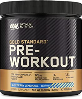 Photo 1 of ***EXP 03/2024***Optimum Nutrition Gold Standard Pre-Workout, Vitamin D for Immune Support, with Creatine, Beta-Alanine, and Caffeine for Energy, Keto Friendly, Blueberry Lemonade, 30 Servings (Packaging May Vary)