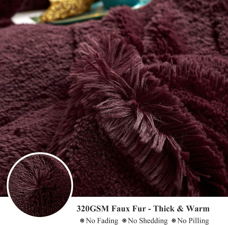 Photo 1 of XeGe Plush Shaggy Duvet Cover, Luxury Ultra Soft Crystal Velvet Fuzzy Bedding 1PC, Fluffy Furry Comforter Cover 