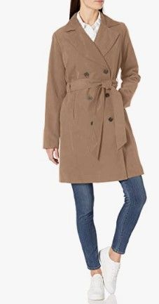 Photo 1 of Amazon Essentials Women's Relaxed-Fit Water-Resistant Trench Coat
