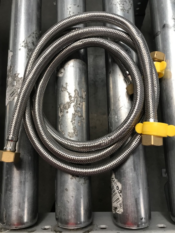 Photo 2 of Supco ?" COMP X ?" COMP 72" Stainless Steel Hose with Ebow, 1406DWSS
