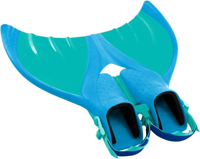 Photo 1 of  Complete Series of Monofins, Kids, Kids Foldable, and Adult Monofins easily propels and glides kids and adults through the water
******DAMAGED ON STRAP*****
