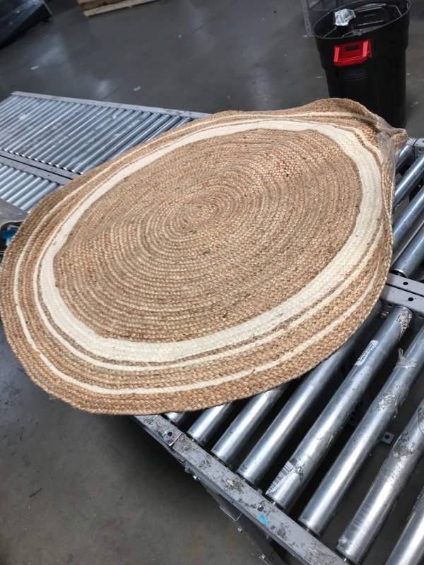 Photo 1 of 5ft round jute rug 