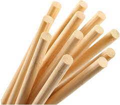 Photo 1 of 10PCS Dowel Rods Wood Sticks Wooden Dowel Rods - 3/8 x 48 Inch Unfinished Bamboo Sticks - for Crafts and DIYers
