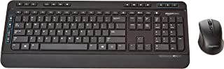 Photo 1 of Amazon Basics Wireless Full Size Computer Keyboard and Mouse Combo, US Layout (QWERTY)