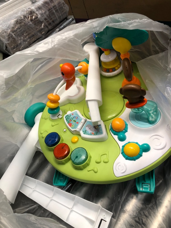 Photo 2 of Bright Starts Around We Go 2-in-1 Walk-Around Baby Activity Center & Table, Tropic Cool, Ages 6 Months+
