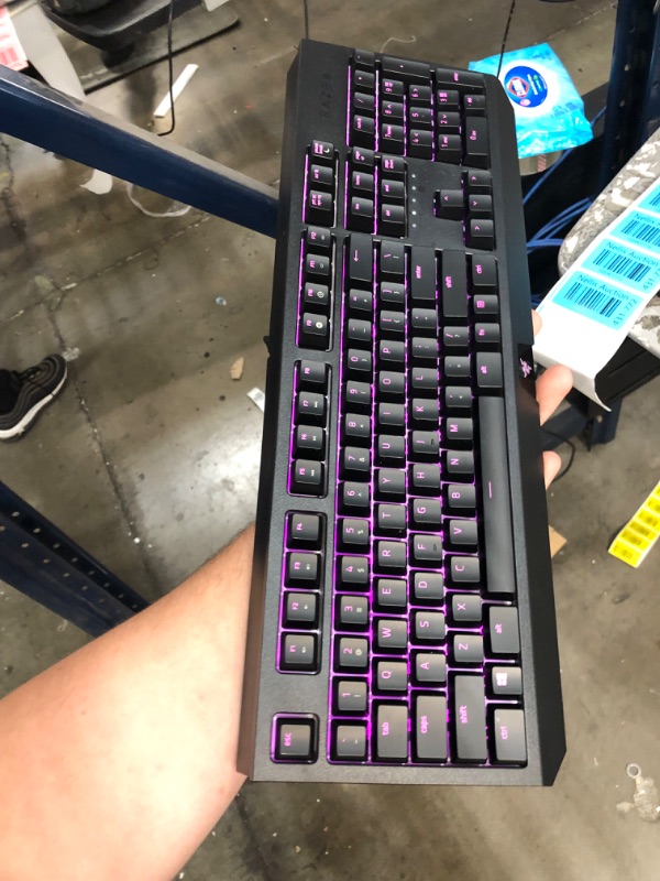 Photo 1 of Razer BlackWidow Wired Gaming Mechanical Green Switch Keyboard with Chroma RGB Lighting (Renewed)