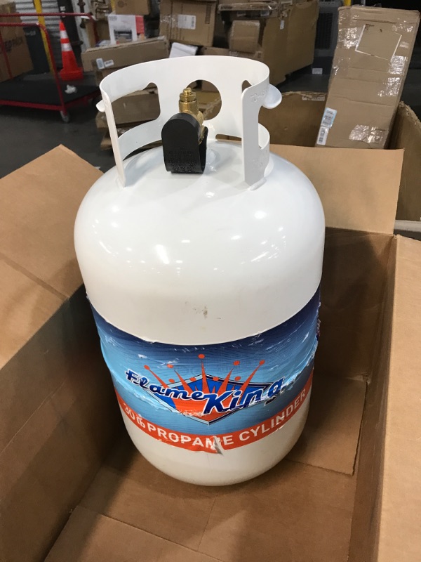 Photo 2 of Flame King YSN-301 30-Pound Propane Cylinder with Type 1 Overflow Protection Device Valve (2-Pack)