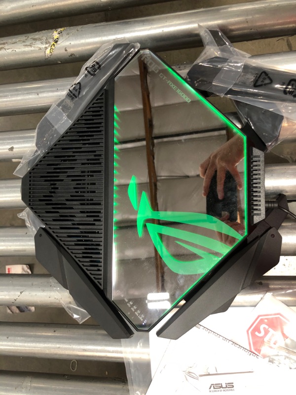 Photo 1 of ASUS ROG Rapture WiFi 6E Gaming Router (GT-AXE16000) - Quad-Band, 6 GHz Ready, Dual 10G Ports, 2.5G WAN Port, AiMesh Support, Triple-Level Game Acceleration, Lifetime Internet Security, Instant Guard AXE16000 | WiFi 6E | 10G Port