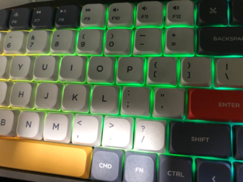 Photo 1 of nuphy Air75 Mechanical Keyboard, 75% Low Profile Wireless Keyboard, Supports Bluetooth 5.0, 2.4G and Wired Connection, Compatible with Windows and Mac OS Systems-Gateron Brown Switch