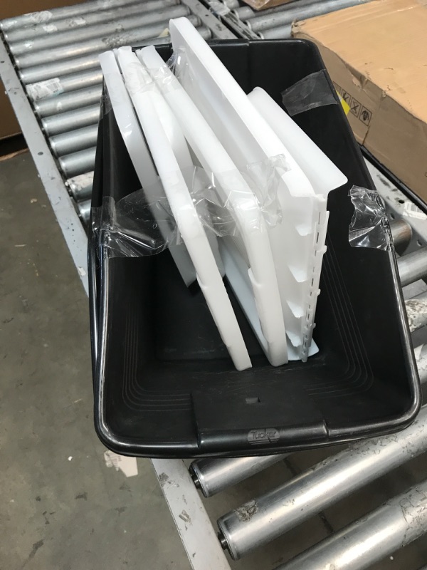 Photo 1 of STACKABLE TUCKER BINS WITH HINDED LIDS - 3 PACK