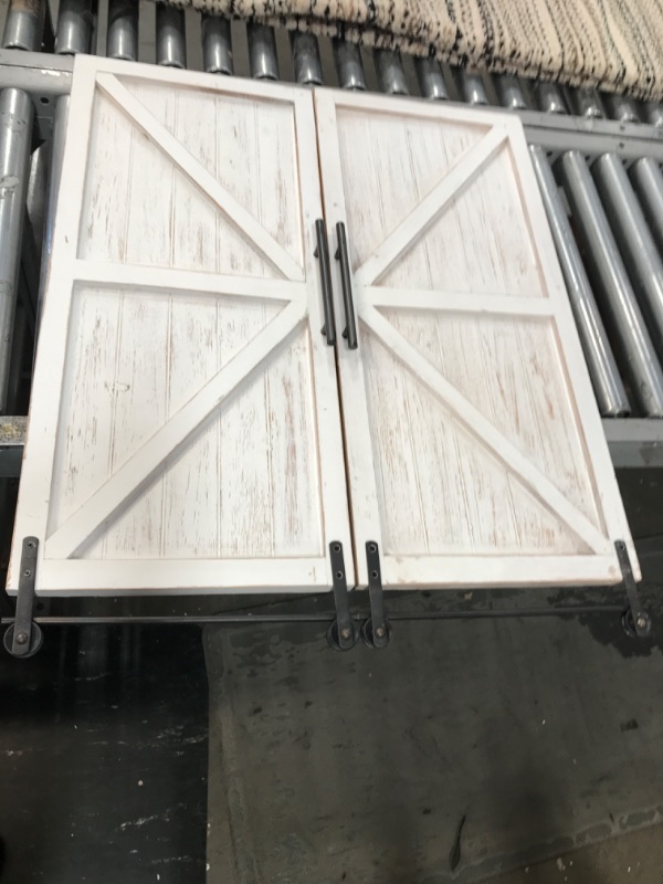 Photo 1 of 2 PACK OF FARMHOUSE STYLE ROLLING CABINET DOORS