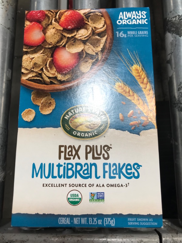 Photo 4 of Nature's Path Organic Flax Plus Multibran Flakes Cereal, 13.25 Ounce (Pack of 6), Non-GMO, 16g Whole Grains, with Omega-3 Rich Flax Seeds Multibran Flakes 13.25 Ounce (Pack of 6)