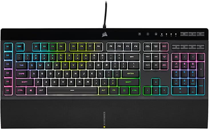 Photo 1 of Corsair K55 RGB PRO XT Gaming Keyboard Model CH-9226715-NA
 (KEYBOARD ONLY)
