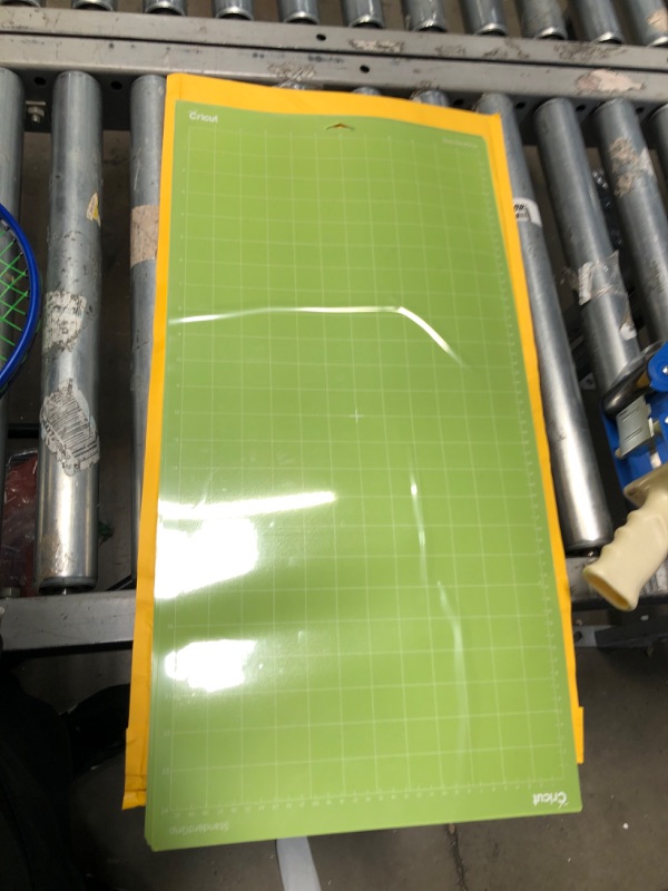 Photo 2 of Cricut StandardGrip Machine Mats 12in x 24in, Reusable Cutting Mats for Crafts with Protective Film, Use with Cardstock, Vinyl and More, Compatible with Cricut Explore & Maker, (Green, 3 Count) StandardGrip 12"x24"