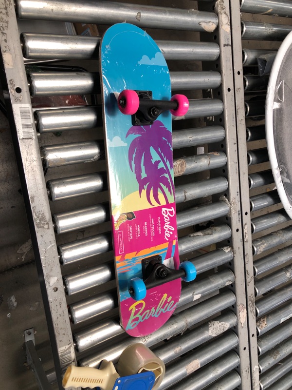 Photo 3 of Barbie Skateboard with Printed Graphic Grip Tape - Great for Kids and Teens, Cruiser Skateboard with ABEC 5 Bearings, Durable Deck, Smooth Wheels