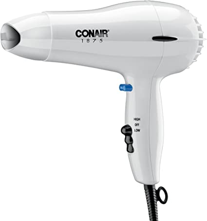 Photo 1 of Conair 247W White Compact Hair Dryer - 1875W