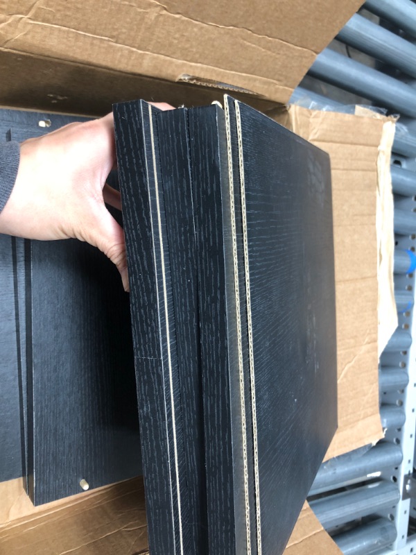 Photo 1 of **USED**
**PARTS ONLY**

Way Basics Eco 2 Shelf Narrow Bookcase and Storage Unit (Tool-Free Assembly and Uniquely Crafted from Sustainable Non Toxic zBoard paperboard), Black Wood Grain
