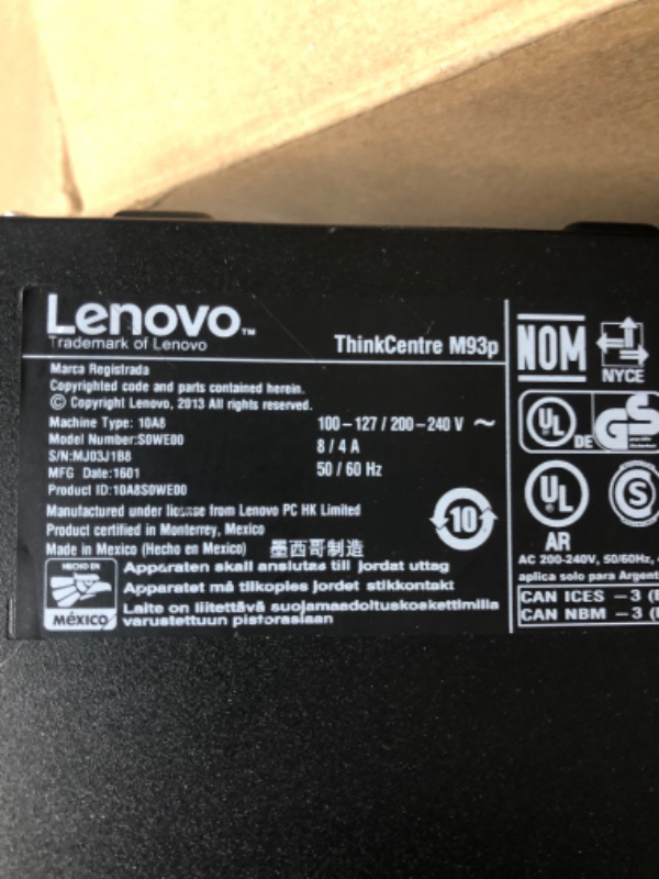 Photo 3 of lenovo ThinkCentre M93P Small Form Business High Performance Desktop Computer PC - Intel Core I5-4570 3.2G,8G RAM DDR3,240G SSD,DVD-ROM,WIFI, Windows 10 Professional) (Renewed)