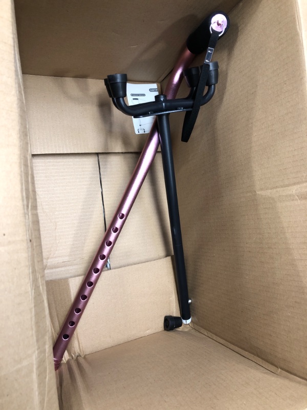Photo 1 of BeneCane Quad Cane Adjustable Walking Cane with Offset Soft Cushioned Handle for Men & Women Lightweight Comfortable with 4-Pronged feet for Extra Stability pink