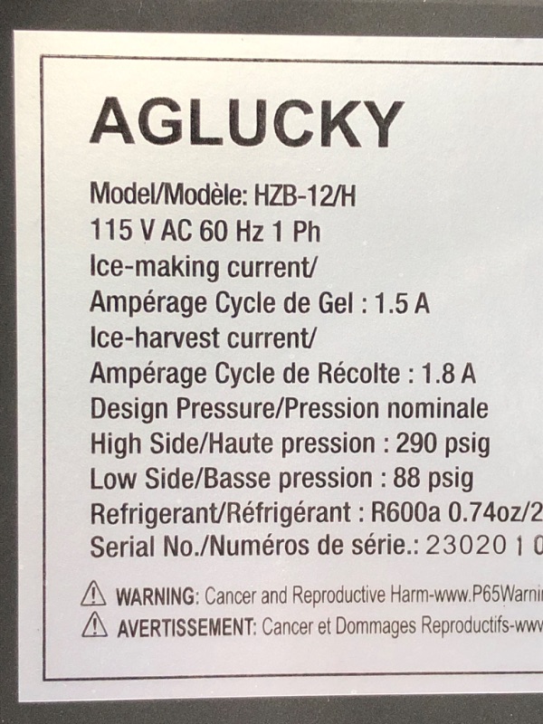 Photo 5 of **PARTS ONLY**
COWSAR Ice Makers Countertop, Portable Ice Maker Machine with Self-Cleaning, 26.5lbs/24Hrs 26.5LBS / 24H 1