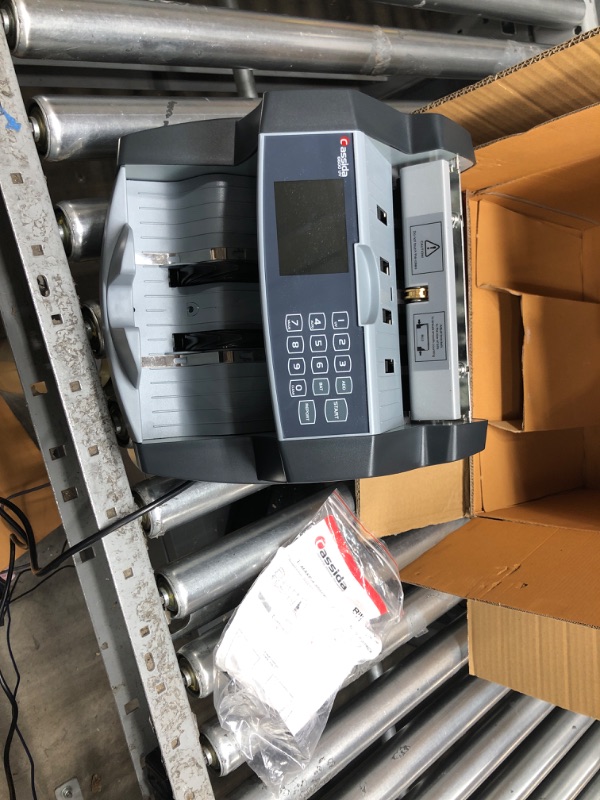 Photo 2 of Non functional *** Cassida 6600 UV/MG – USA Business Grade Money Counter with UV/MG/IR Counterfeit Detection – Top Loading Bill Counting Machine w/ ValuCount™, Add and Batch Modes – Fast Counting Speed 1,400 Notes/Min UV/MG Counterfeit Detection Machine