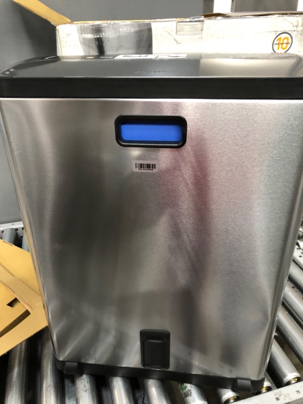 Photo 1 of *** USED IN LIKE NEW CONDITION *** Simplehuman 50 Liter / 13.0 Gallon Rectangular Kitchen Step Trash Can, Brushed Stainless Steel 50 Liter Rectangular Step Trash Can